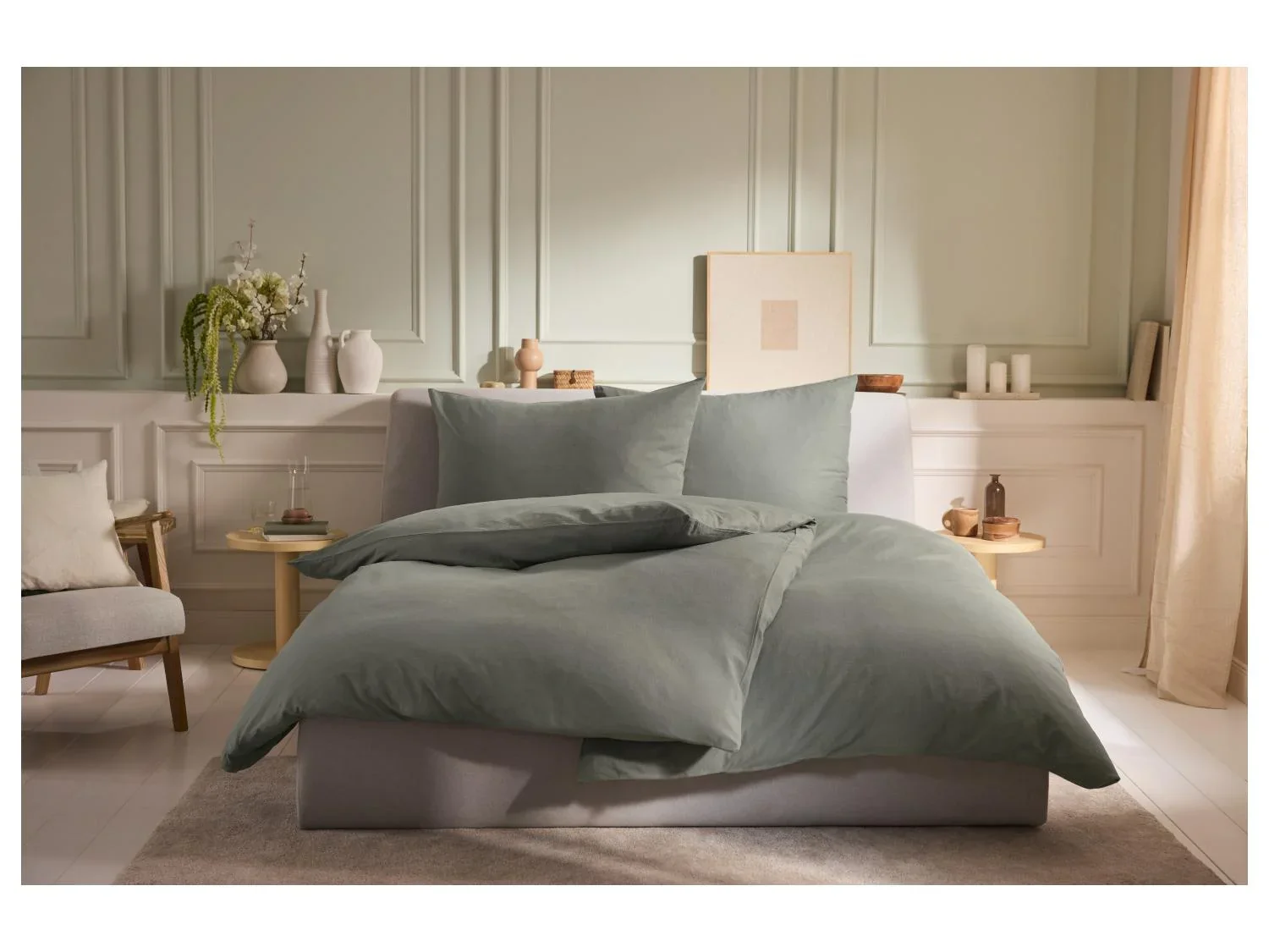 LIVARNO Parure de lit en lin mlang, 240 x 220 cm