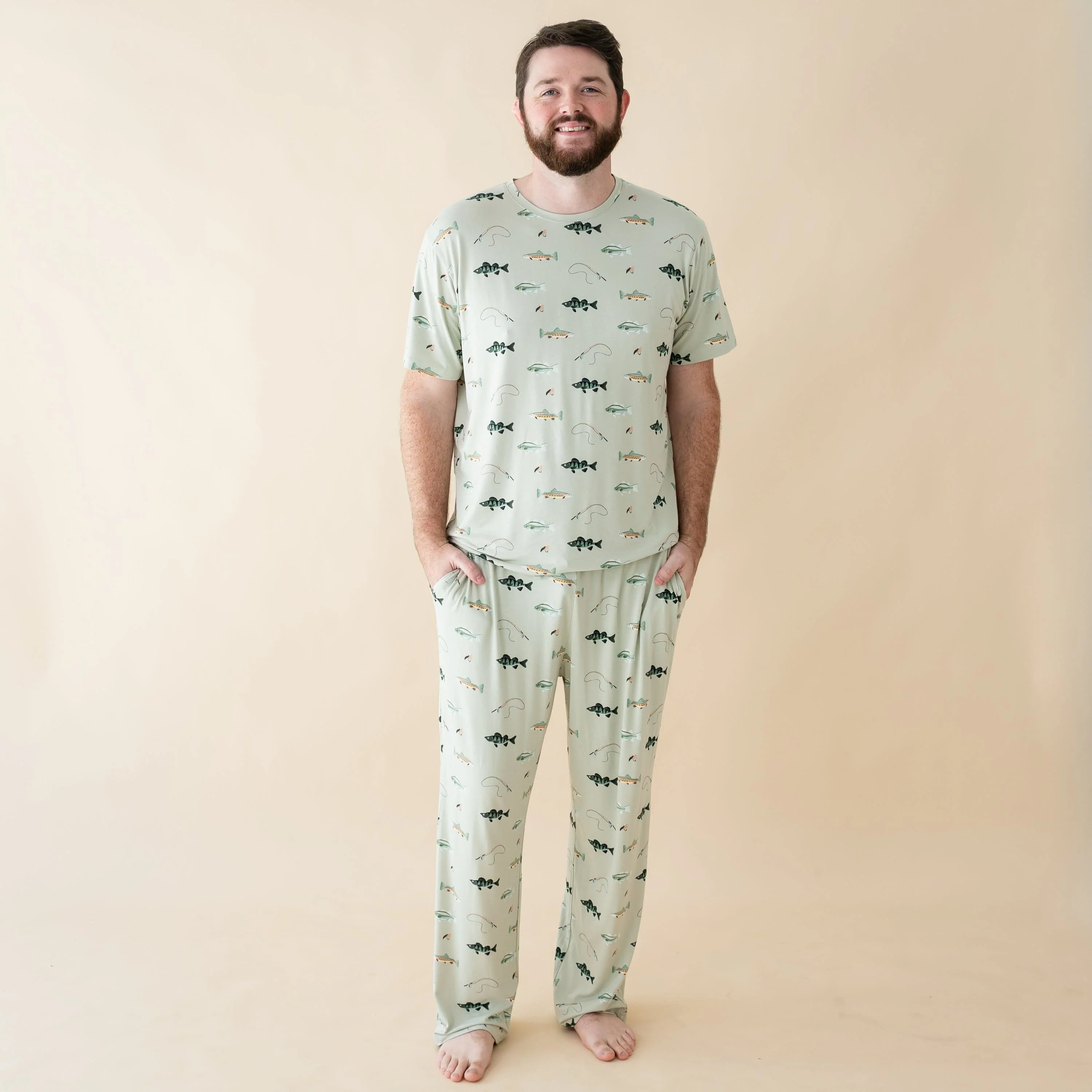 Men's Lounge Pants in Fishing
