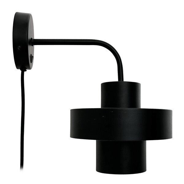 Stoke vegglampe 29 cm svart