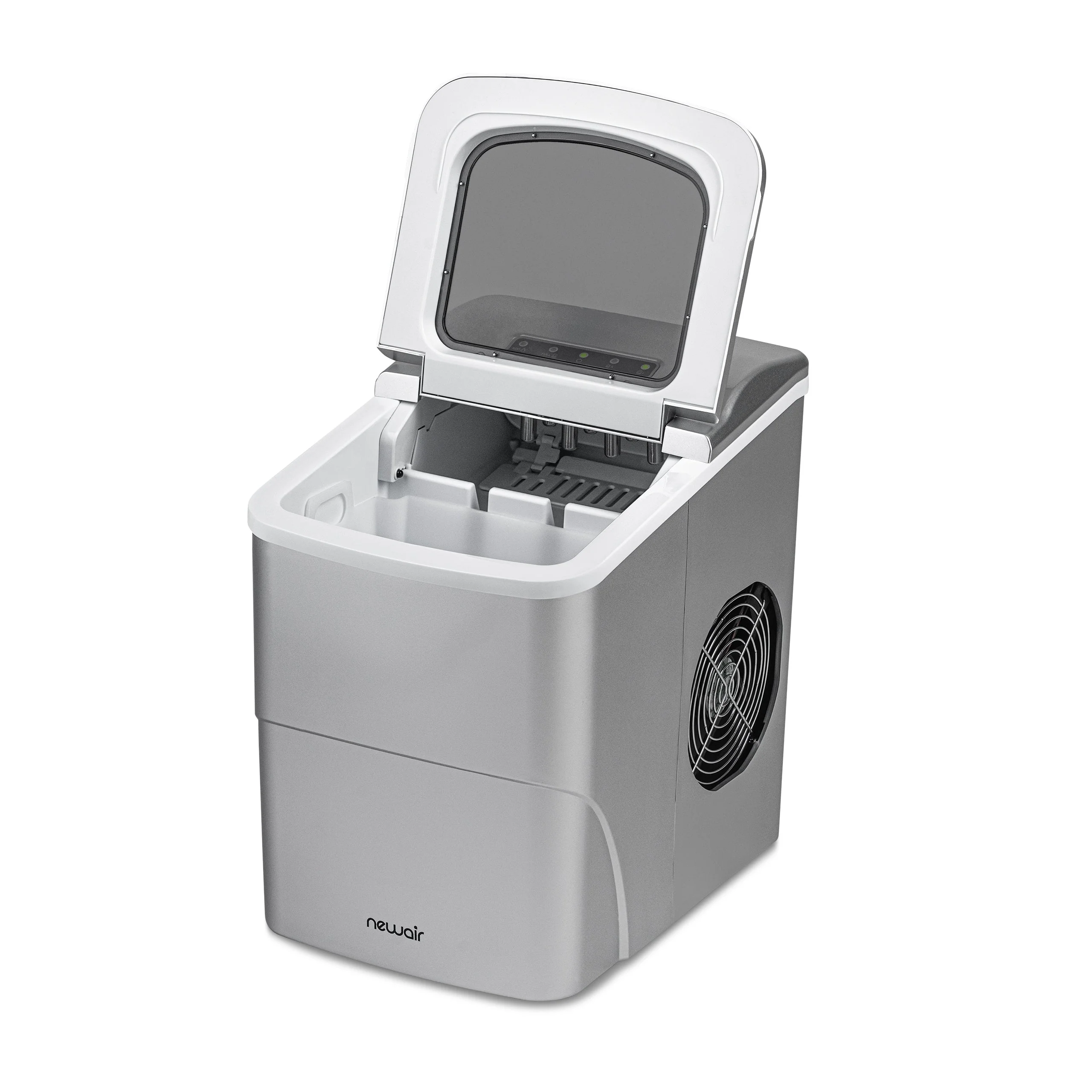 Newair Countertop Bullet Ice Maker in Matte Black or Metallic Silver, 26 lbs/Day