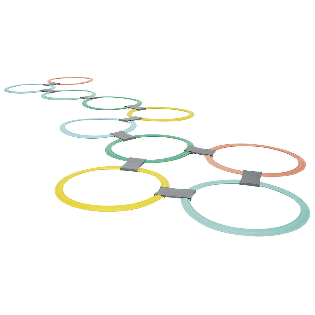 Jeu de marelle avec anneaux et connecteurs 20 pièces
