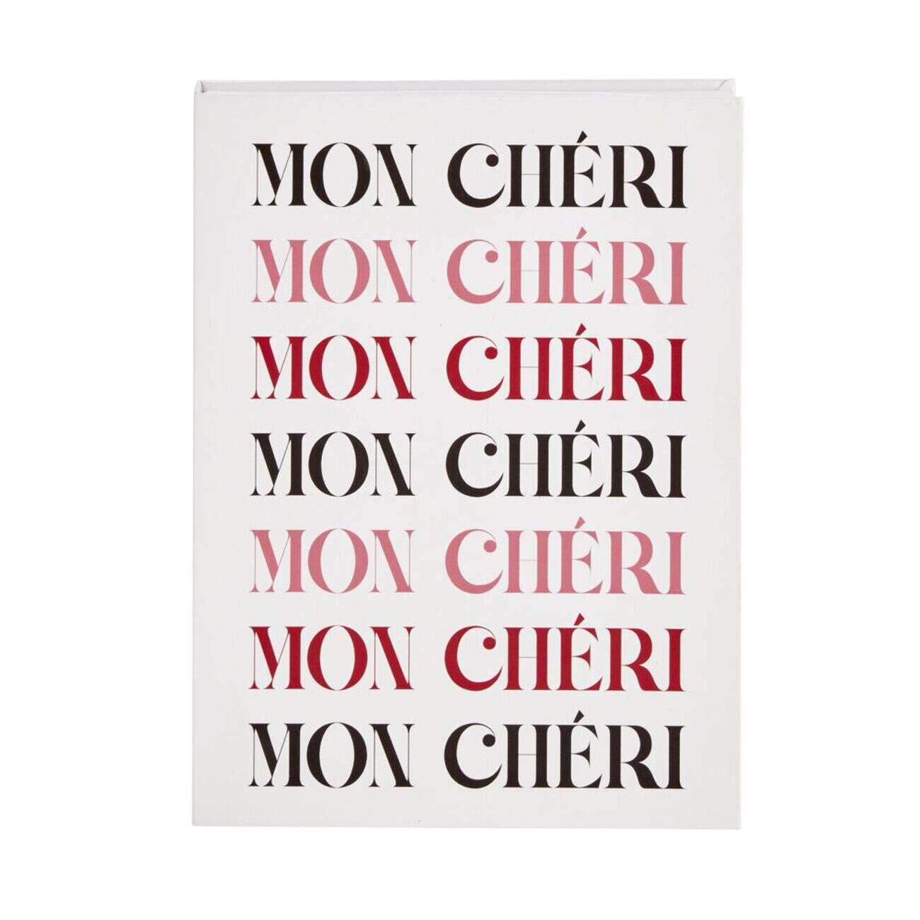 Boîte forme livre thème amour 22x16,5xÉp2,7cm