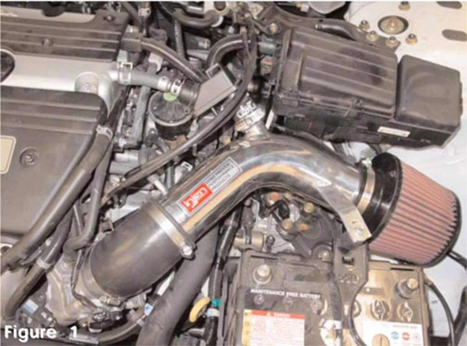 03-04 Accord 4 Cyl. LEV Motor Only Polished Short Ram Intake - Image 2