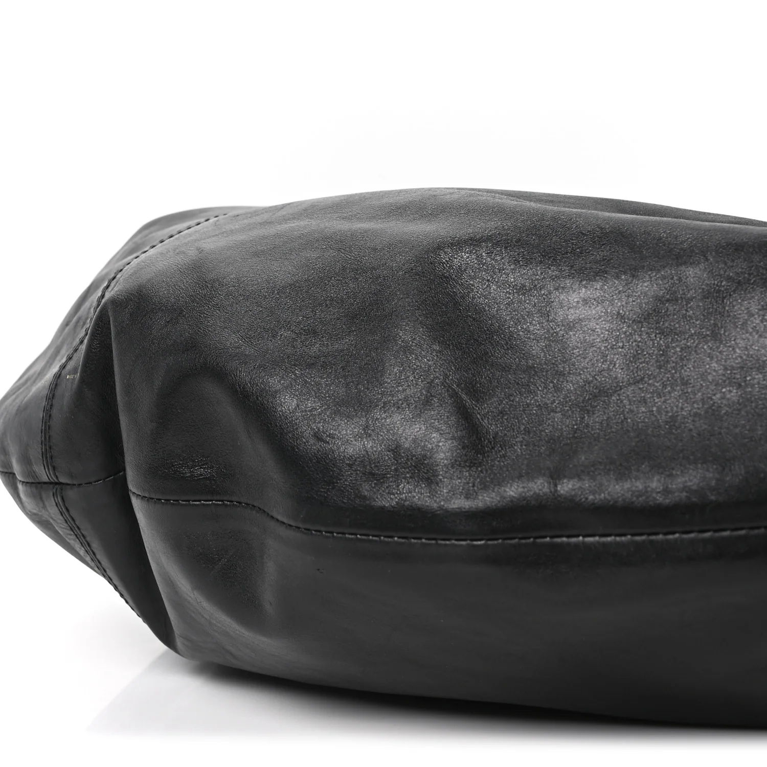 Vintage Calfskin Extra Large Olivia Hobo Black