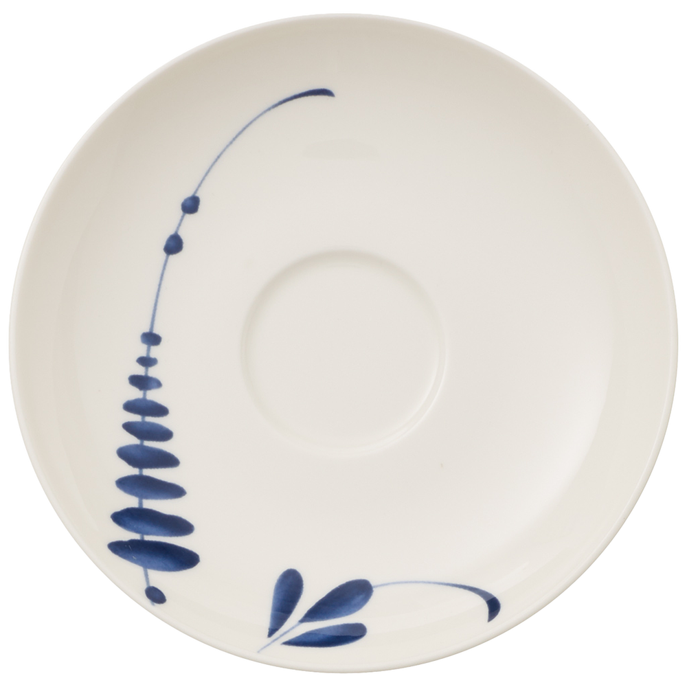 Vieux Luxembourg Coffee cup saucer - White, 5.9'', Premium Porcelain