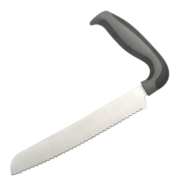 Brødkniv ergonomisk 27 cm svart/stål