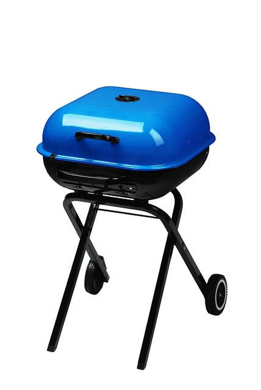 Americana Walk - A - Bout Portable Charcoal Grill in Blue