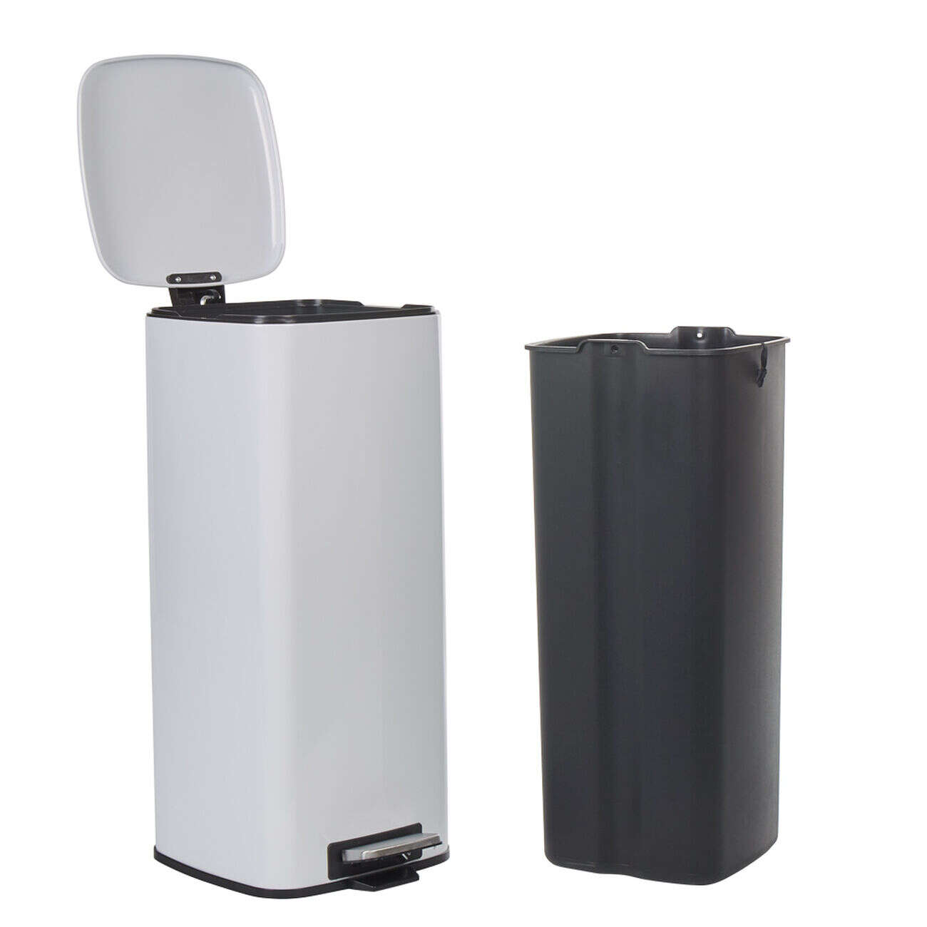 Poubelle pédale blanche 30L