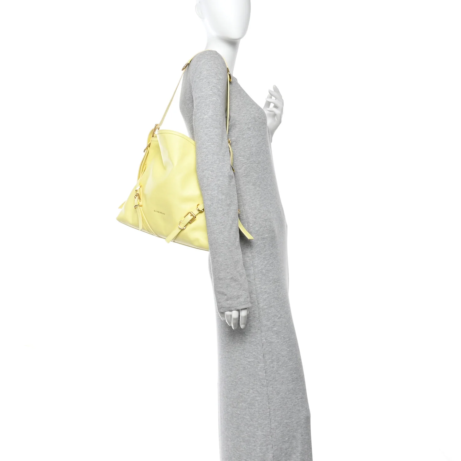 Calfskin Medium Voyou Bag Soft Yellow