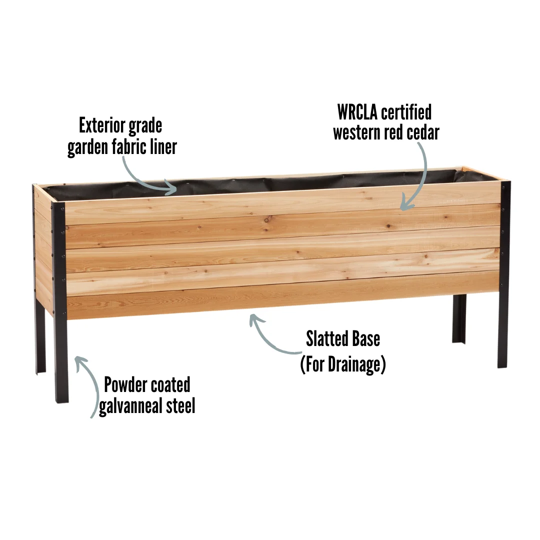 18 x 72 Raised Garden Bed