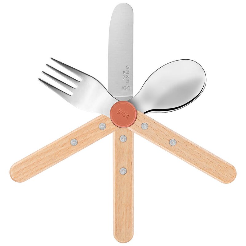Petit Gourmet barnebestikk 3 deler korall