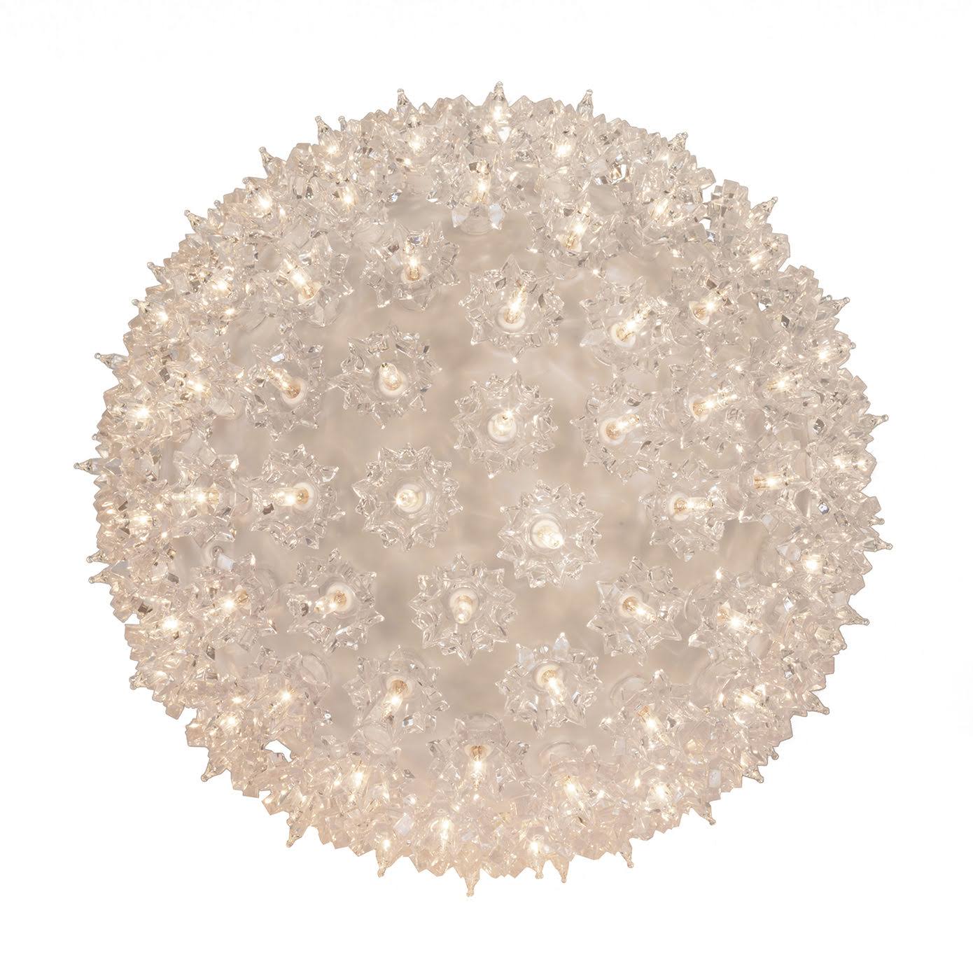 Wintergreen Lighting Starlight 100 Lights Sphere, Clear, 7.5