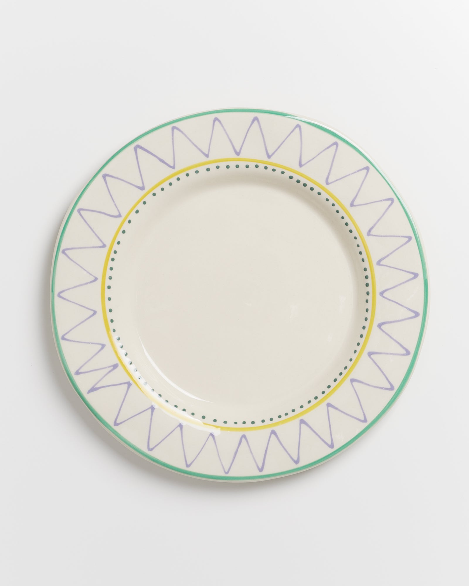ALFAMA - LARGE PLATE CLASSIC GREEN PURPLE