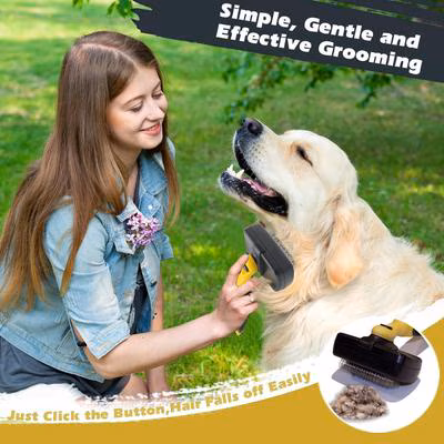 Pet Republique Self-Cleaning Slicker Brush