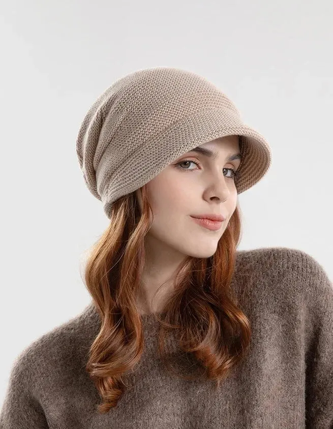 Sophie Paris l Chapeau en velours tricoté
