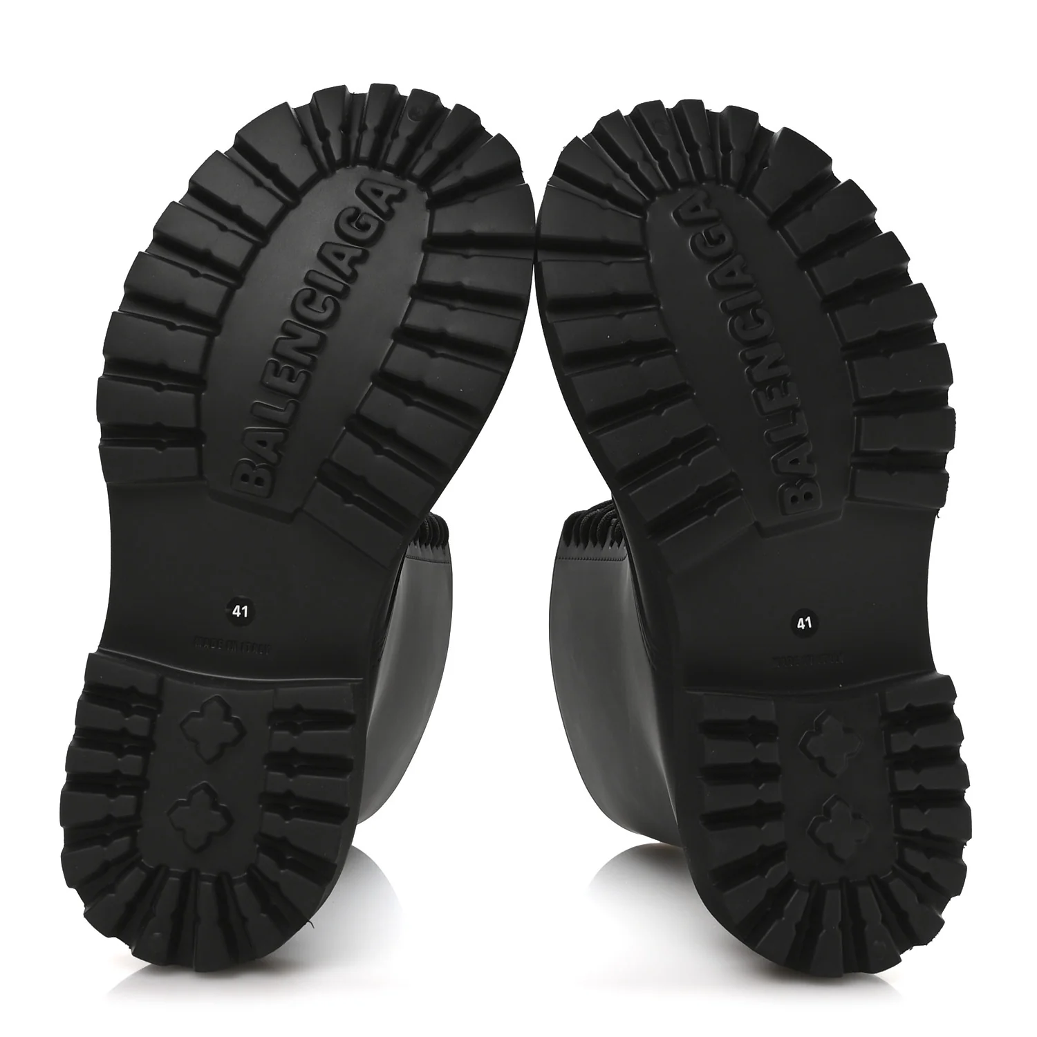Rubber Mens Steroid Lace Up Boots 41 Black