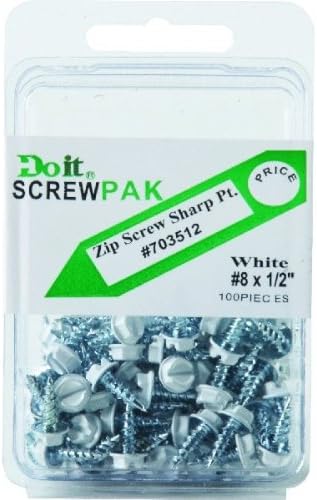 Scrooscoop #8 x 1/2 in Hex Head Self-Drilling Screws, #37 Leaf Green, 100/Bag