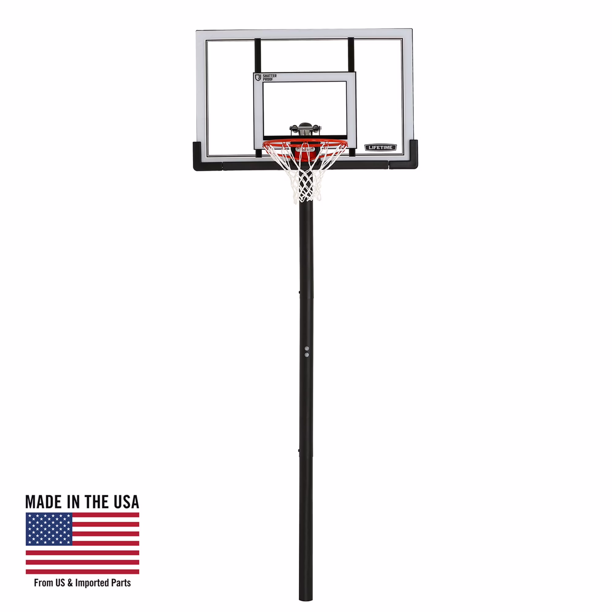 Adjustable In-Ground Basketball Hoop (52-Inch Polycarbonate) 90270