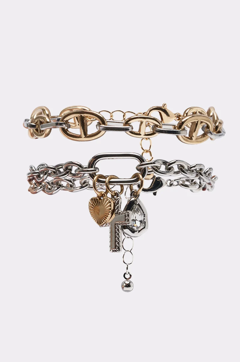 CHARMED BRACELET SET - Akira Store