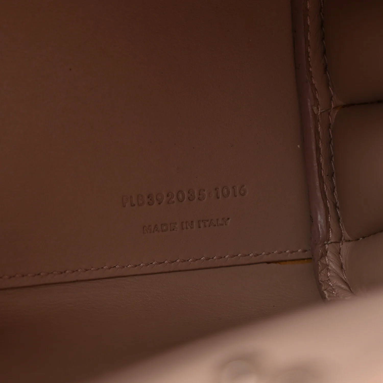 Grained Calfskin Nano Sac De Jour Pale Blush