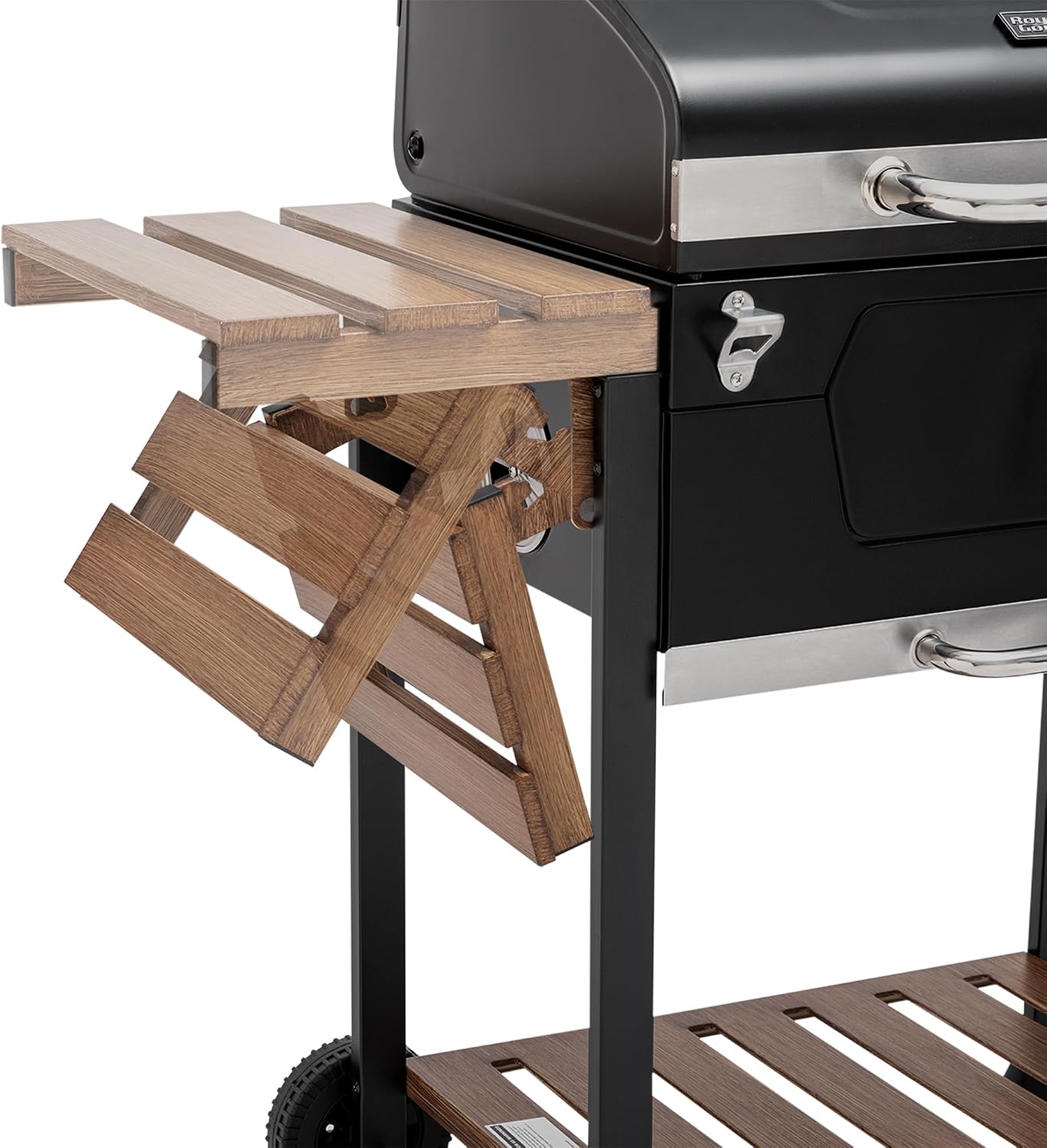Royal Gourmet CD1824M 24-Inch Charcoal Grill, Folding Table, 490 SqIn