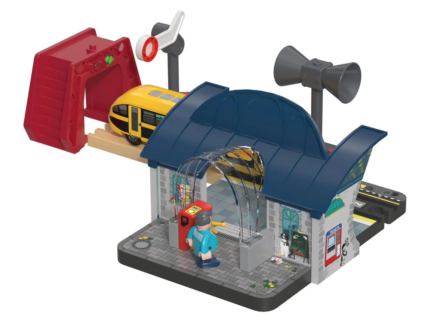 Playtive Set gare interactive ou set intervention pompiers