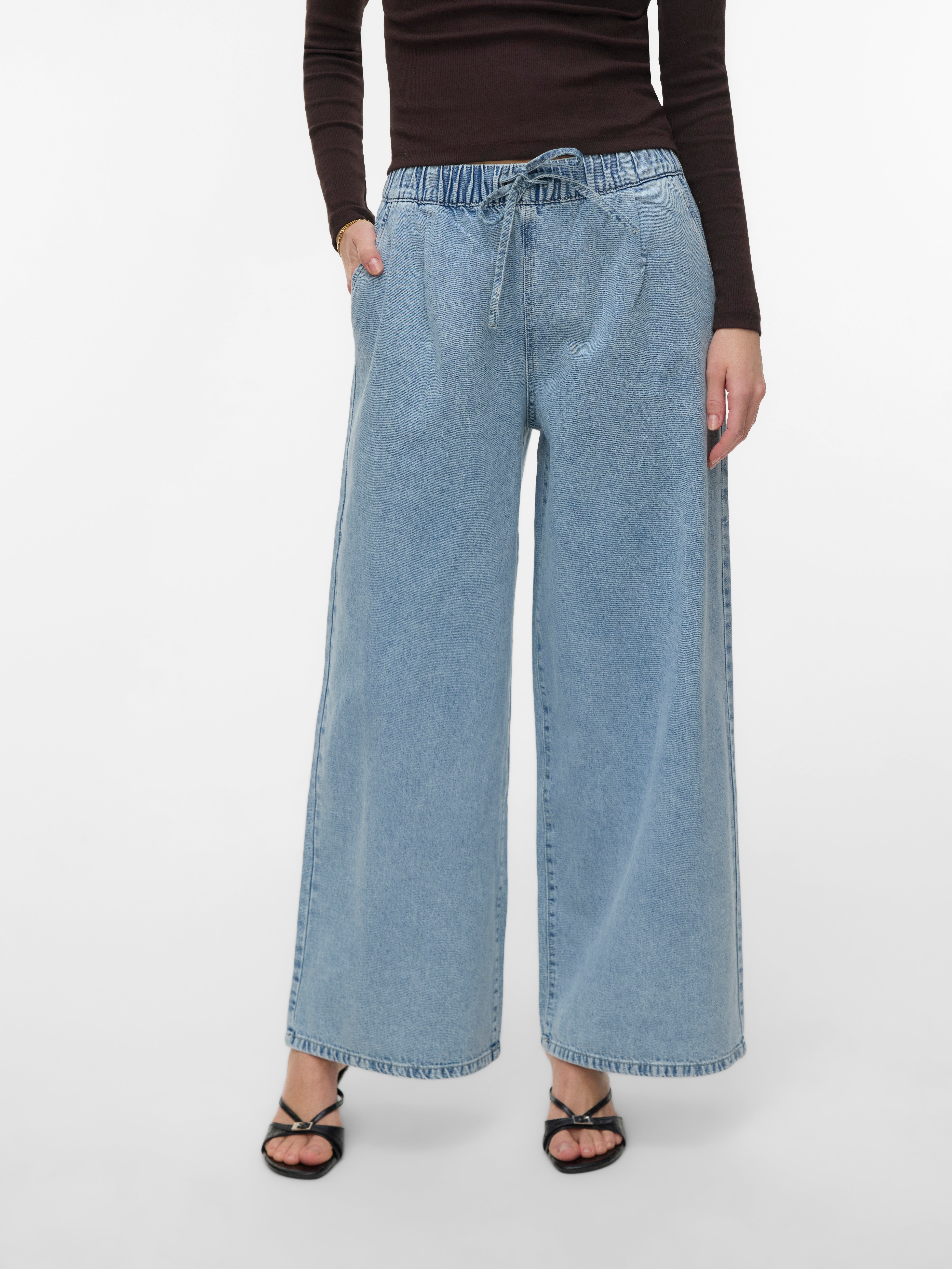 VERO MODA® VMVALERIA Mid rise Wide Leg Fit Jeans