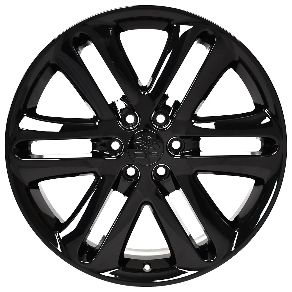 22x9.5 Wheels Fits GMC Chevy Trucks - Silverado DD CV98 Chrome W/Black Goodyear Tires, Lugs, TPMS SET
