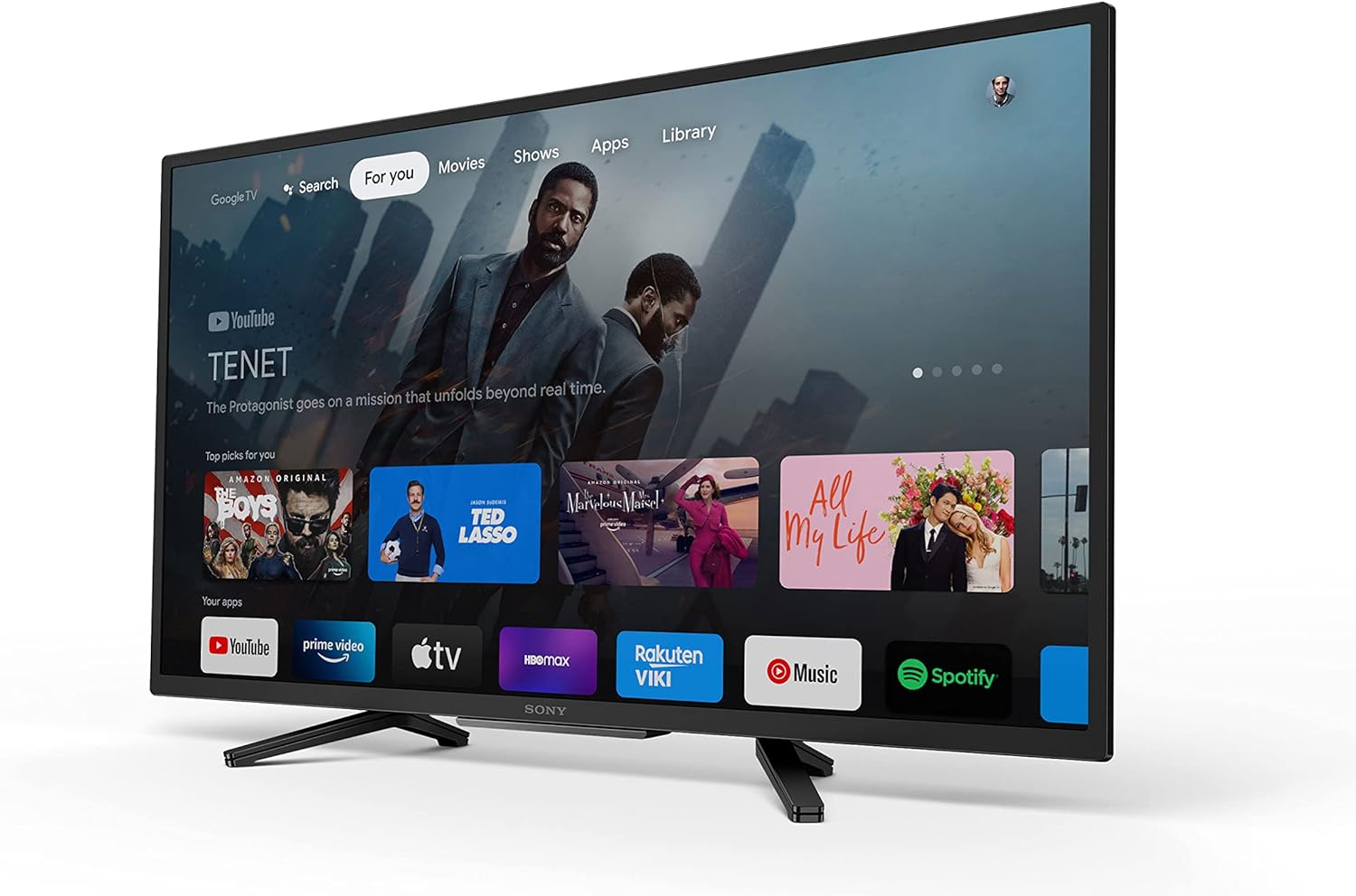 Sony 32 Inch 720p HD LED HDR TV W830K Series with Google TV and Google Assistant-2022 Model  Black