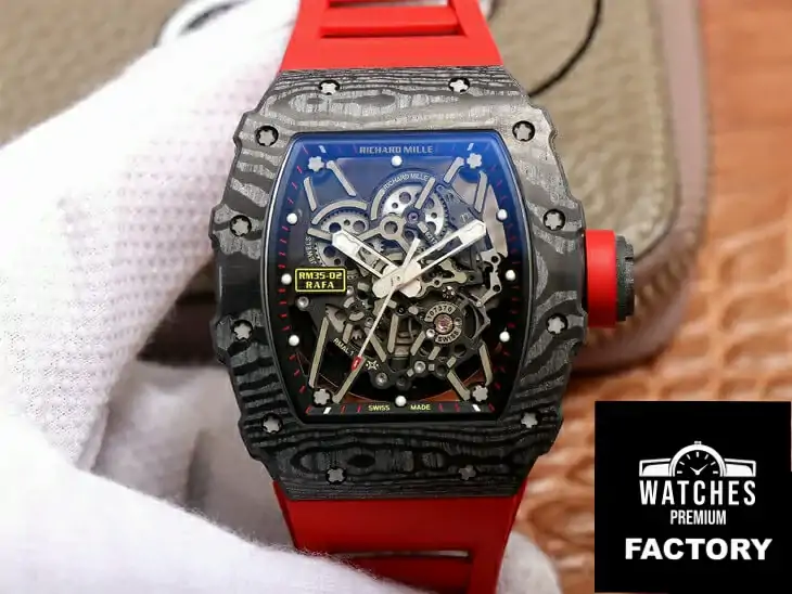 Richard Mille RM35-02 ZF Factory Red Rubber Strap