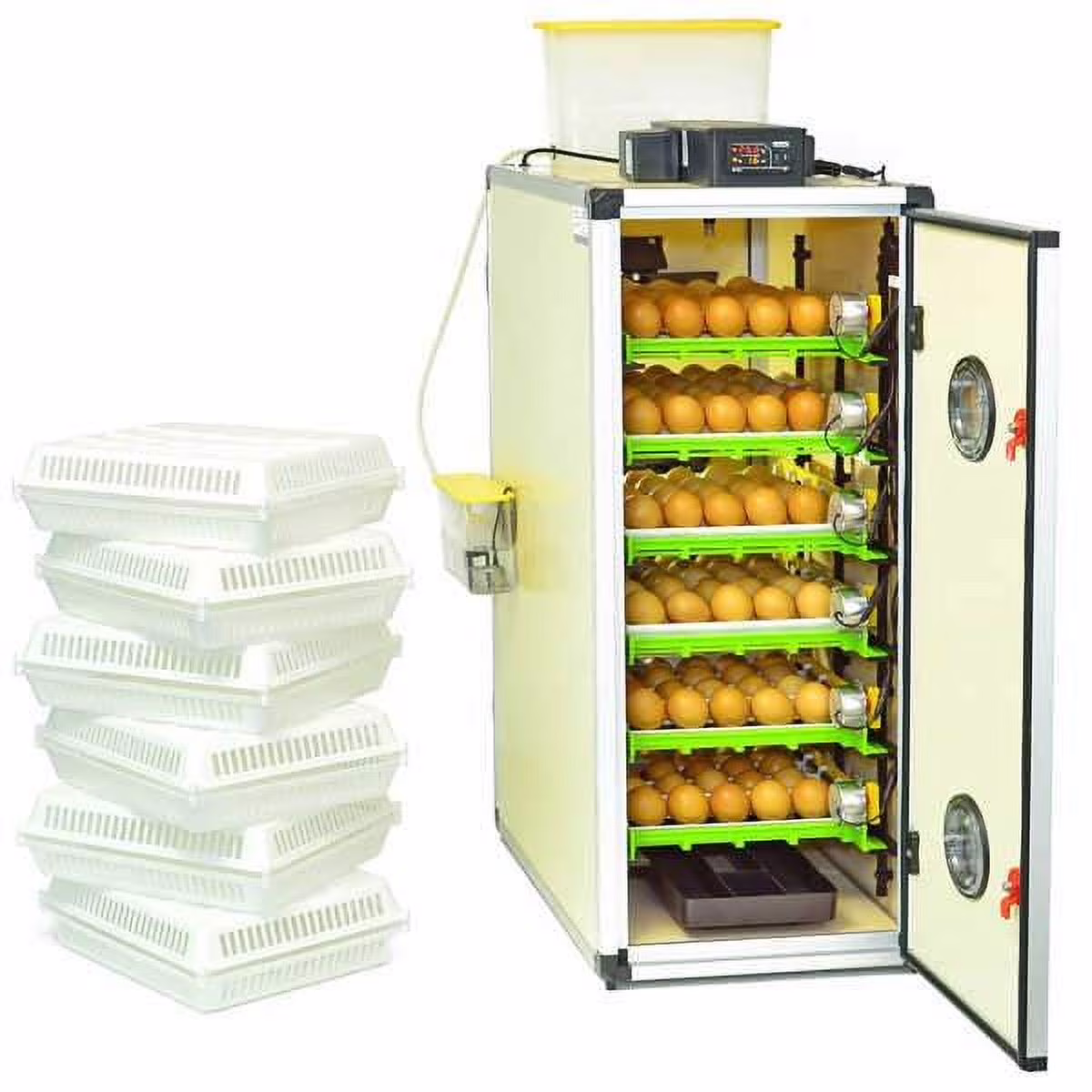 CT180SH Egg Incubator with Automatic Egg Turning & Perfect Humidity Controls, Set & Forget Design, Cabinet Incubators for Hatching Eggs, Incubate and Hatch 180 Chicken Eggs | Hatching Time