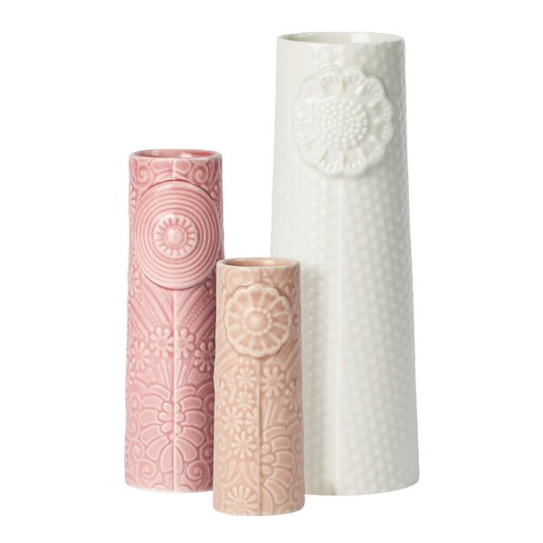 Pipanella Flock vase 3 stk Pink Bouquet