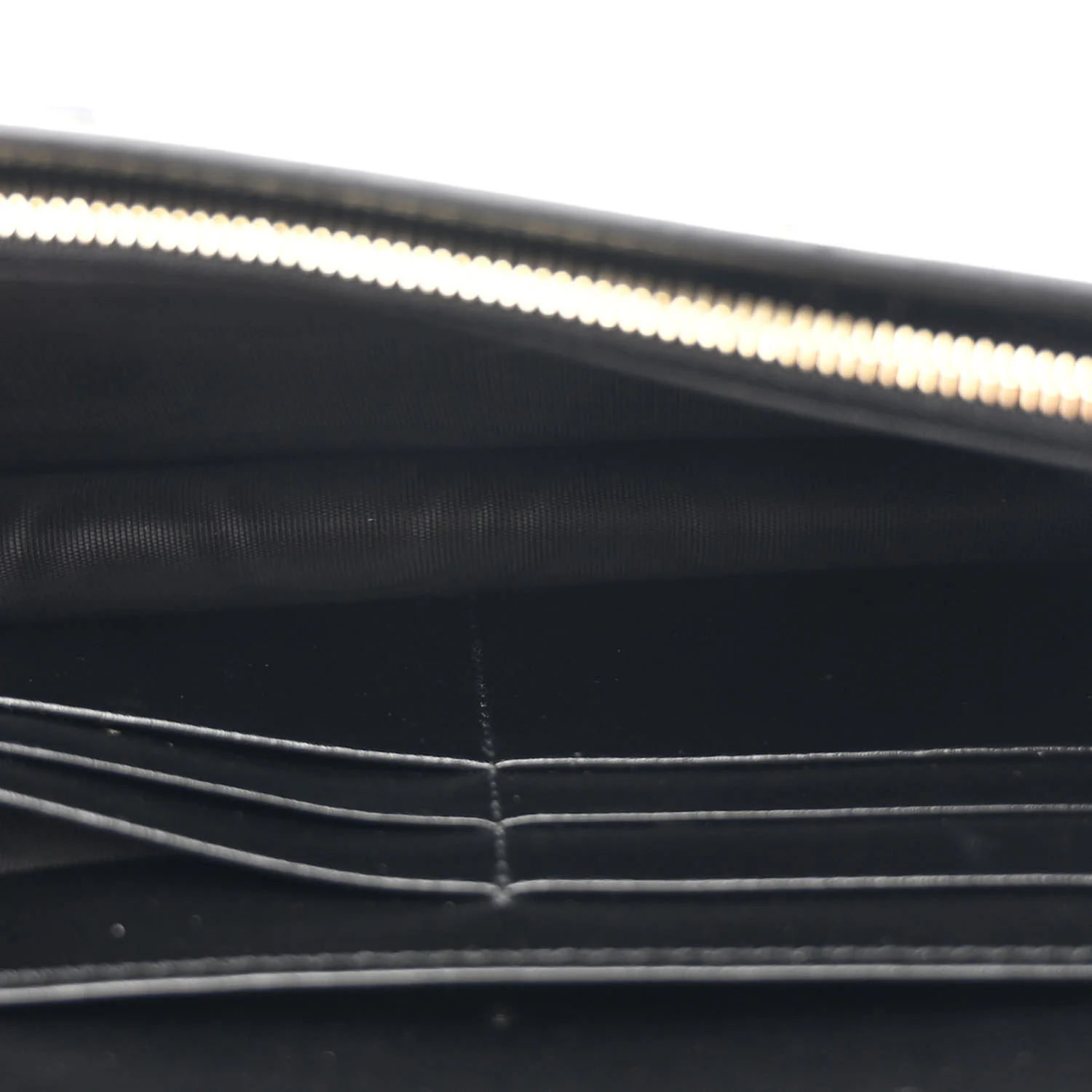 Calfskin GG Matelasse Chain Wallet Black