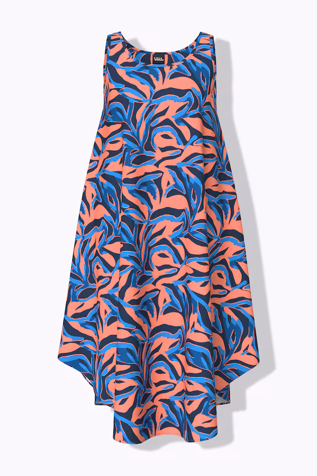 Abstract Print Sleeveless Dress