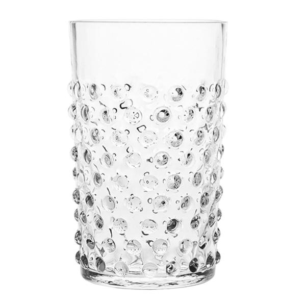 Hobnail glass 20 cl clear