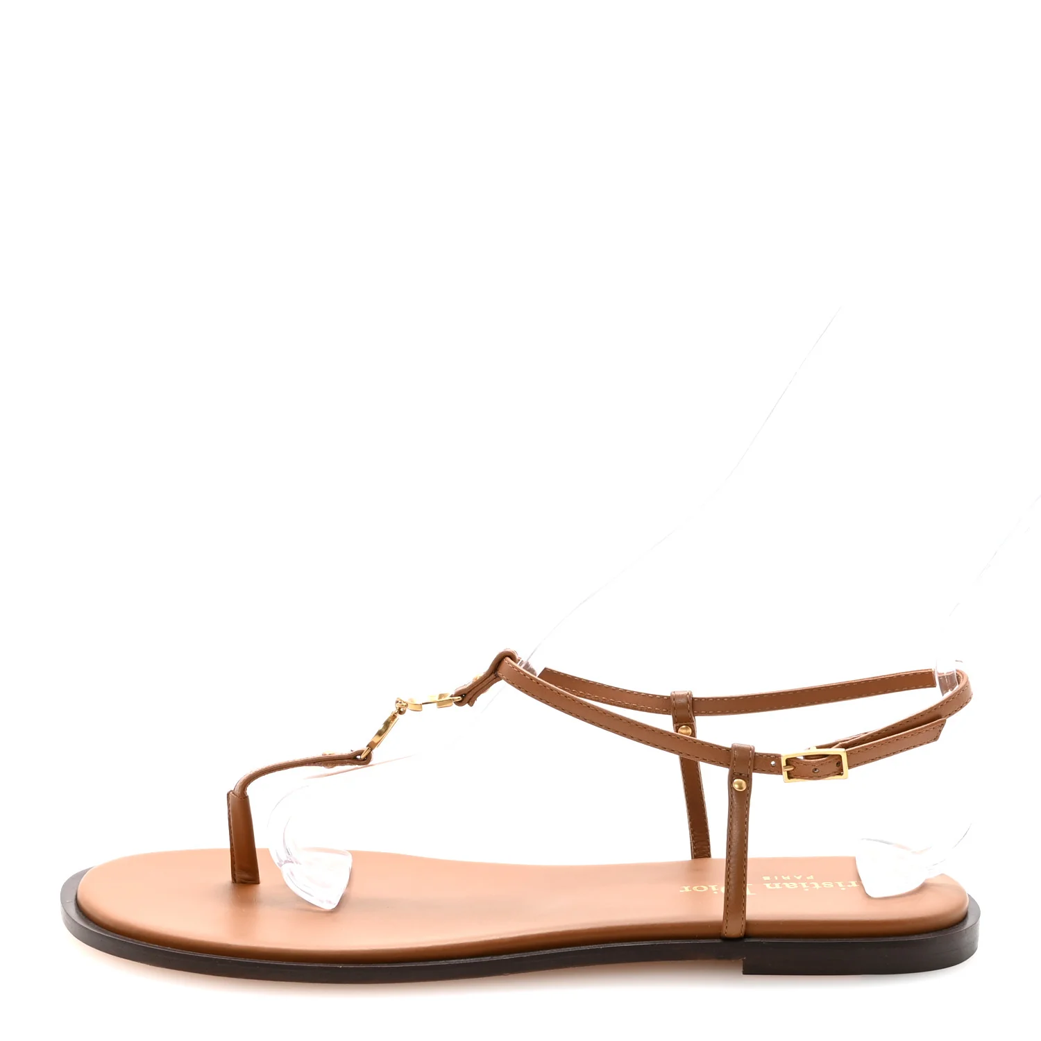 Calfskin C'est Dior Sandals 39 Cuir