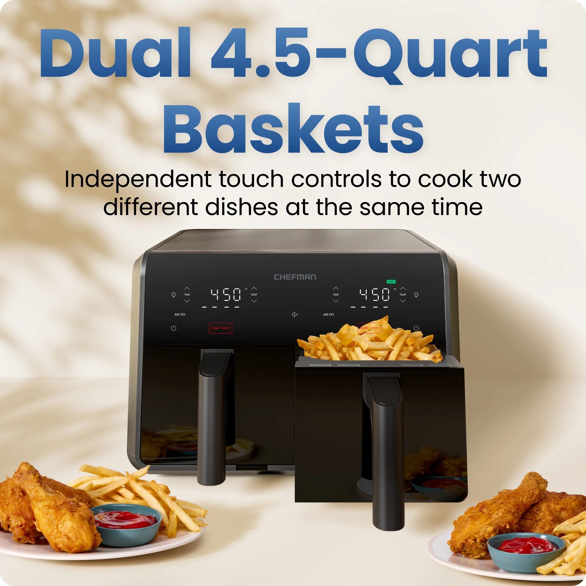 9 Qt. TurboFry Dual Basket Air Fryer