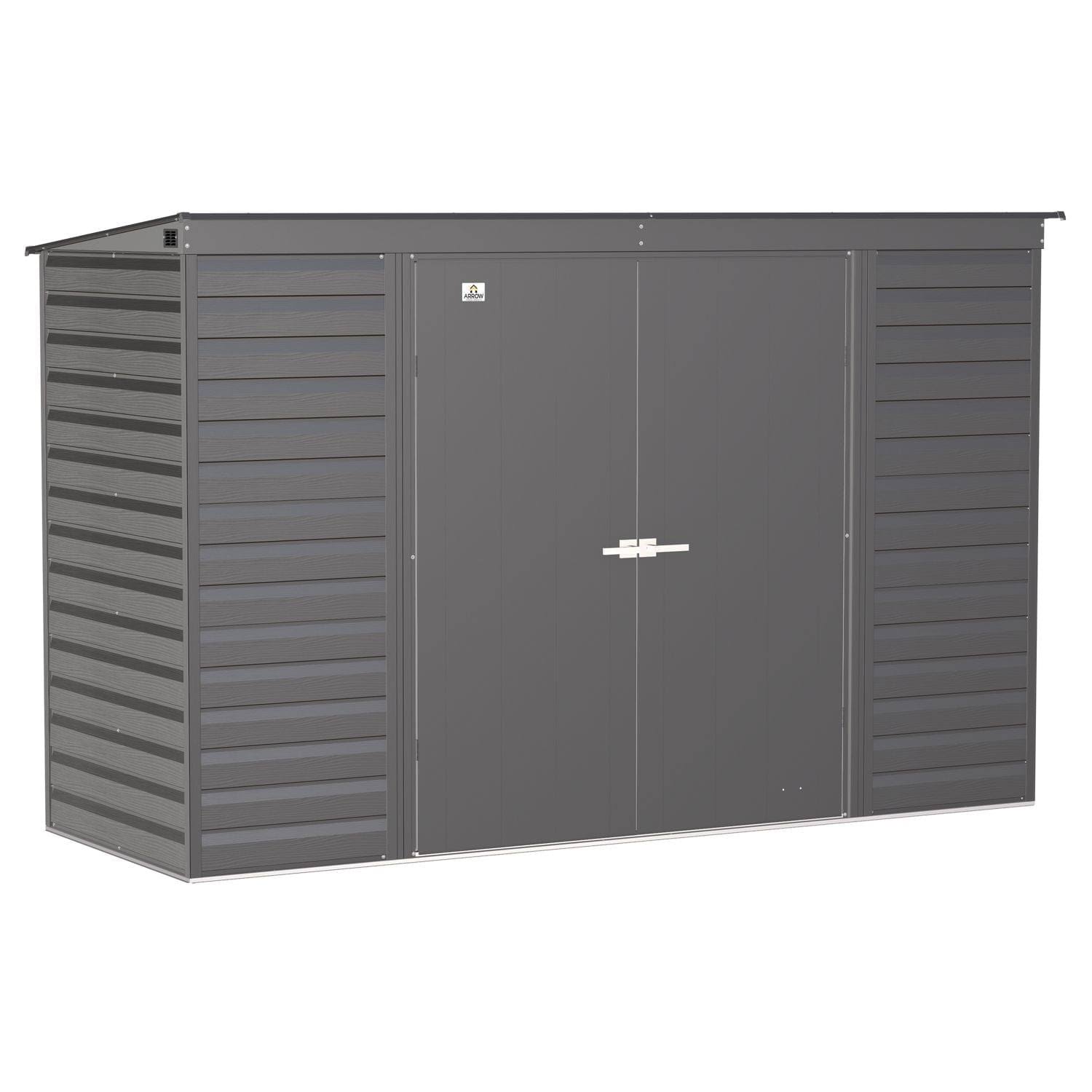 Arrow Select Steel Storage Shed 10x4 - Charcoal
