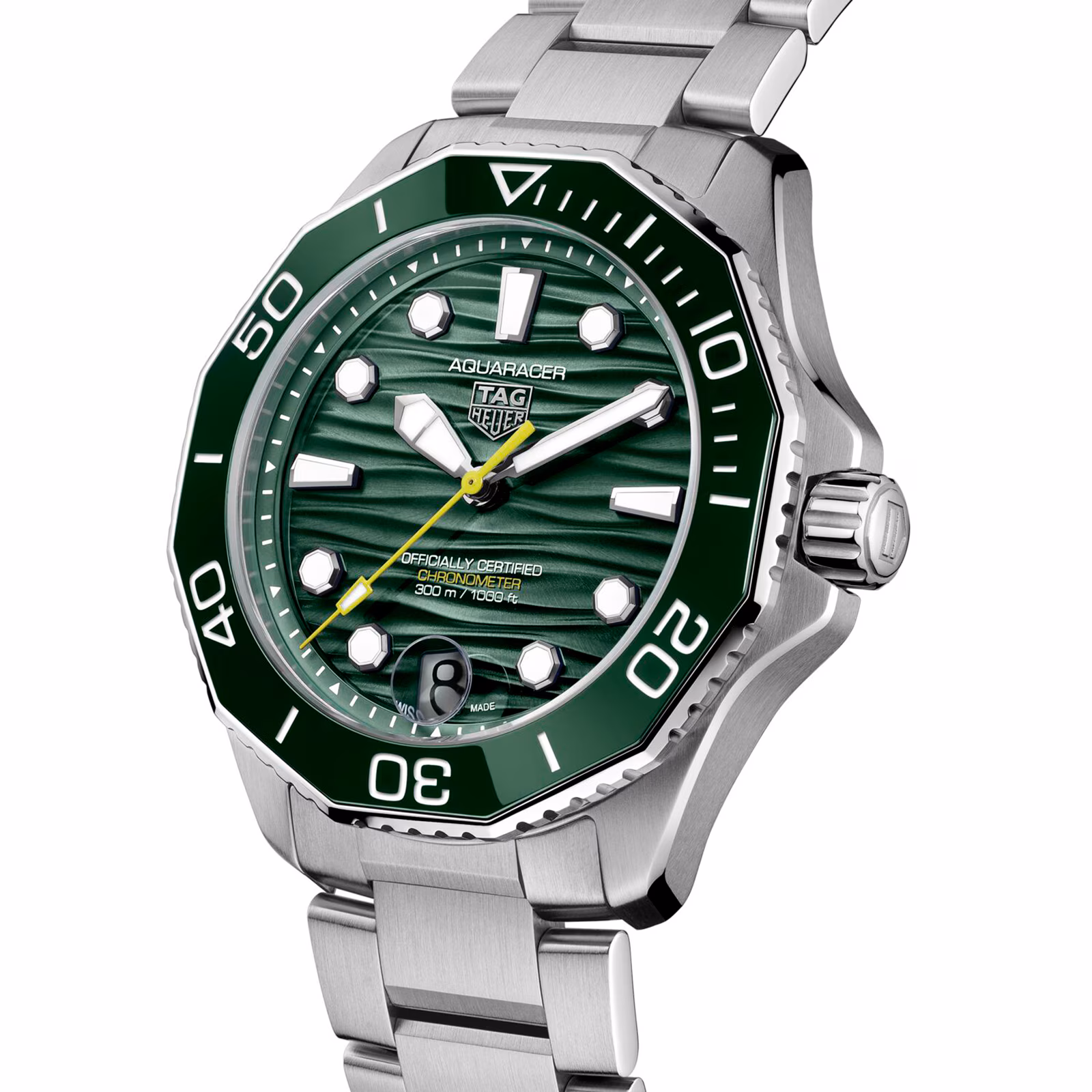 【Super Clone】TAG Heuer Aquaracer Professional 300 Date 42mm Mens Watch Green WBP5116.BA0013