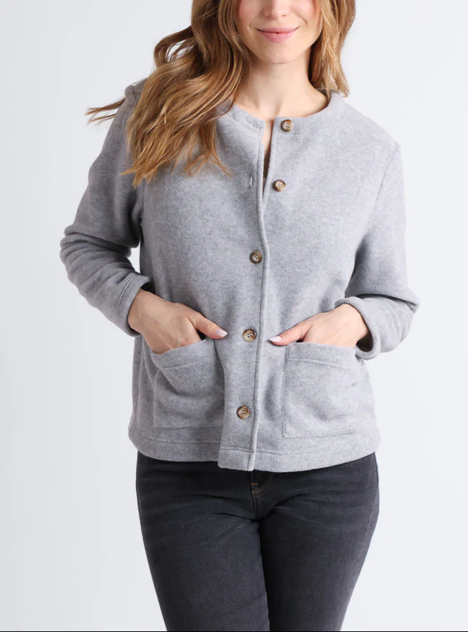 Veste polaire femme gris