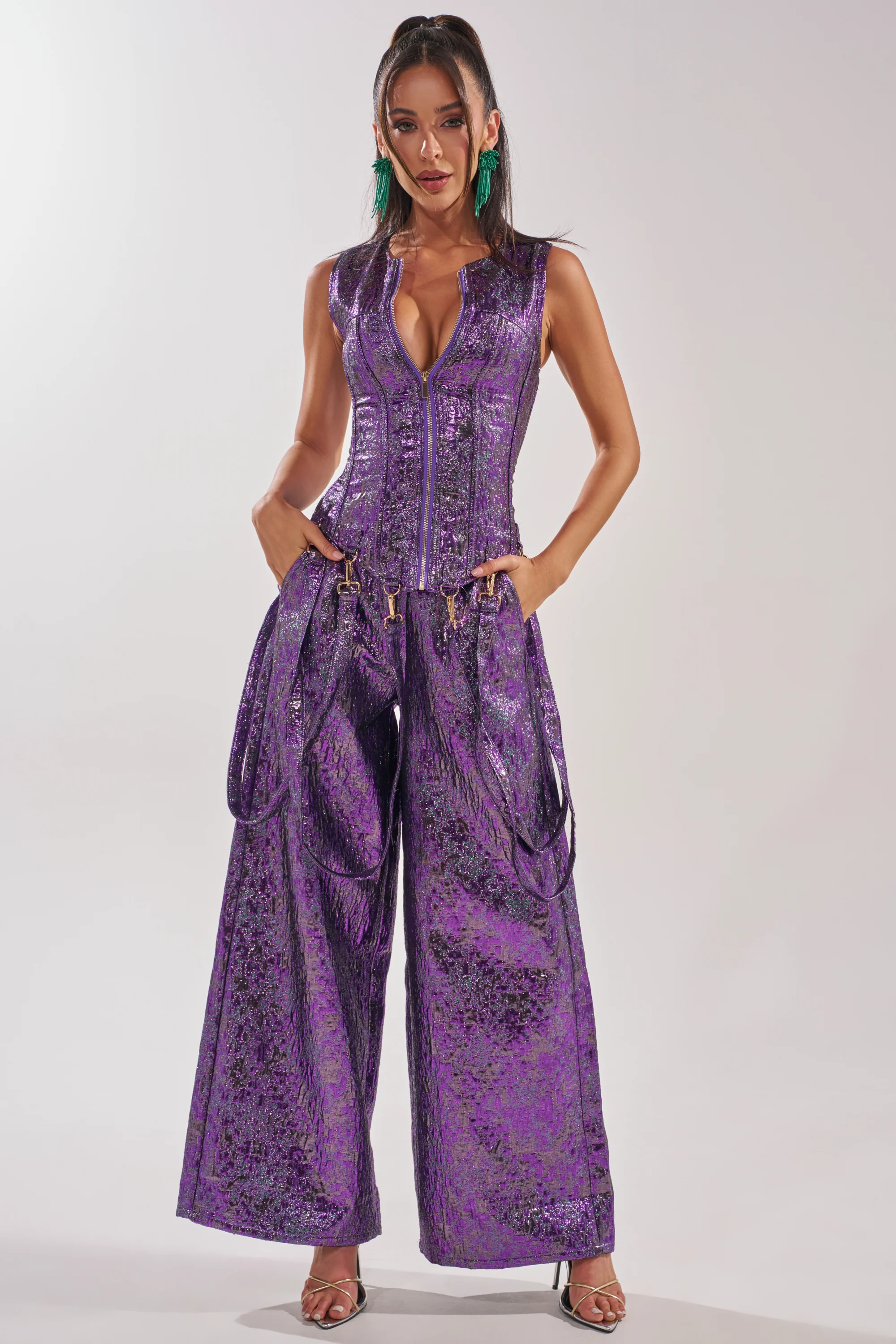 ROYALTY BROCADE PANT - Akira Store