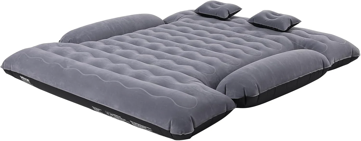 Full-Size Truck Bed Air Mattress 5.5–5.8ft, 12V Pump, 2 Pillows & Carry Bag