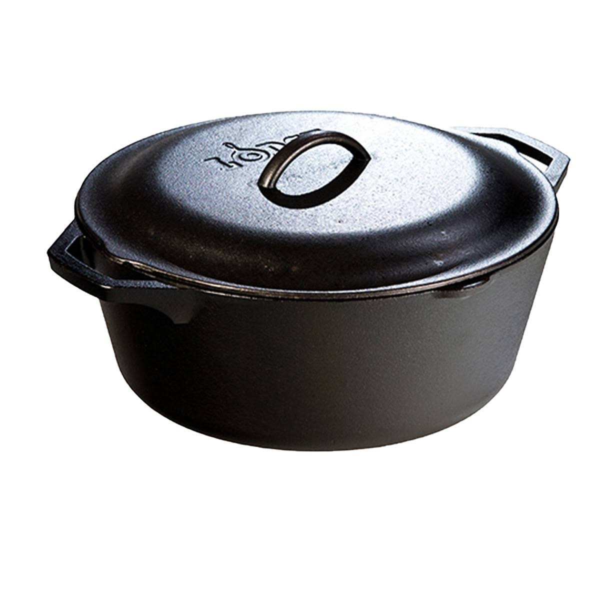 Lodge Seasoned Cast Iron Dutch Oven - 7qt