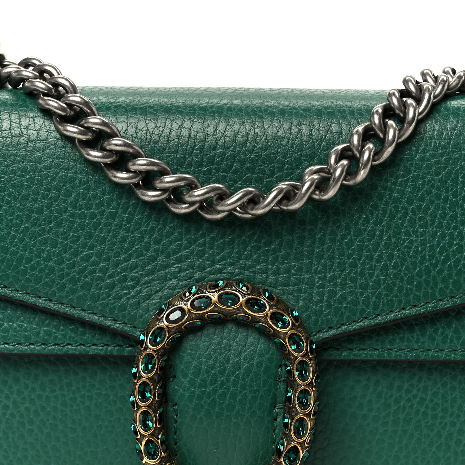 Calfskin Mini Dionysus Shoulder Bag Emerald
