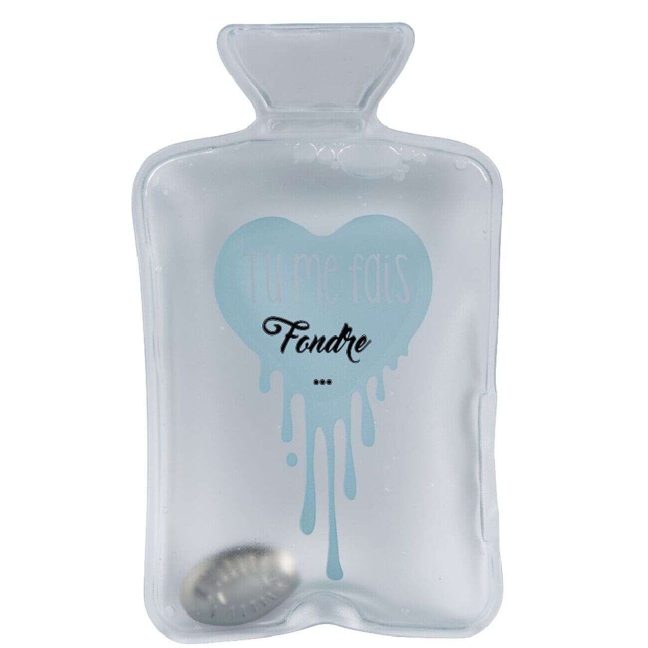 Chaufferette bouillotte réutilisable à message