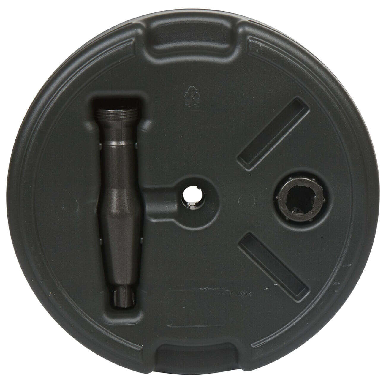 Pied de parasol rond à remplir 20L noir