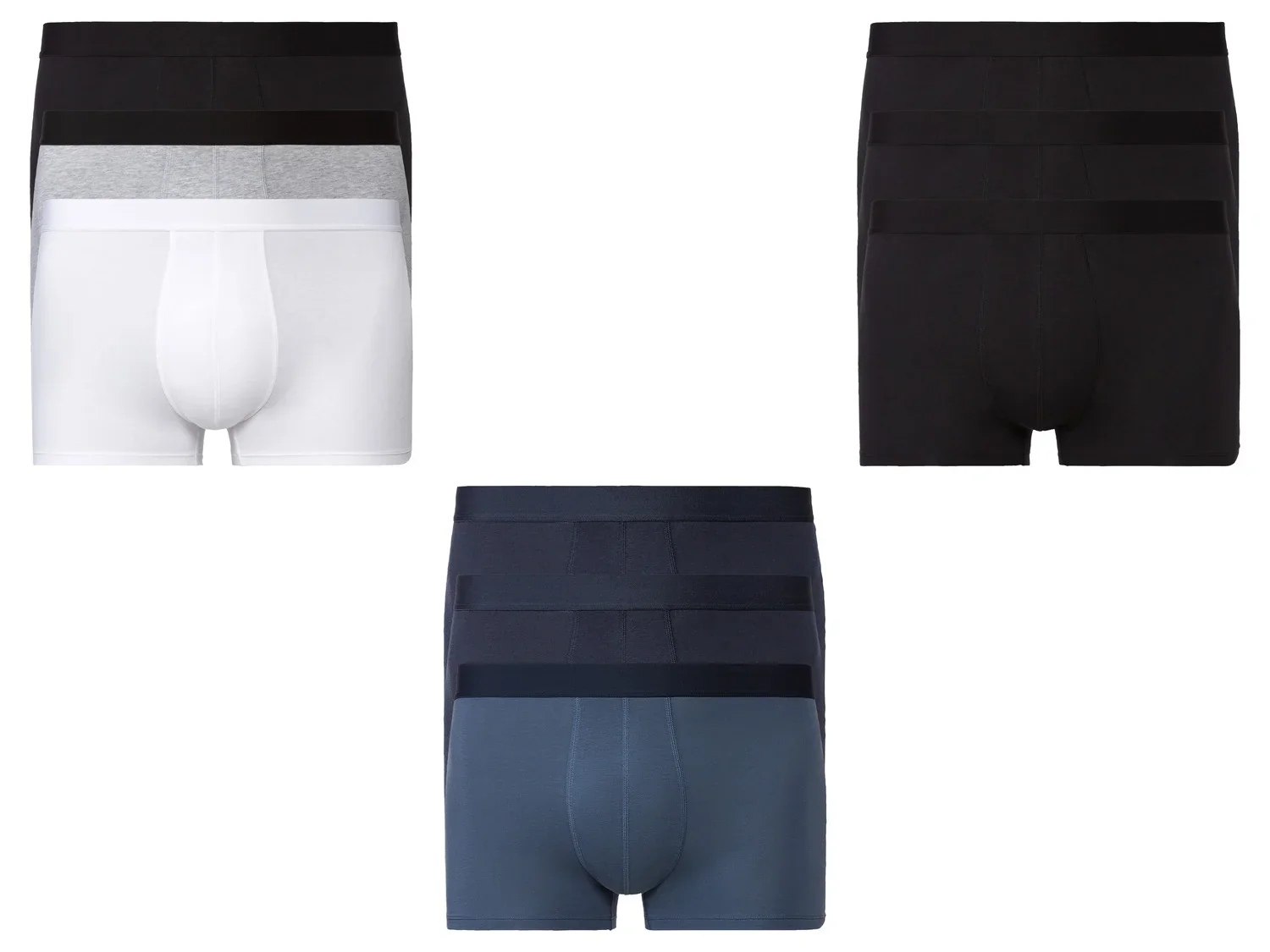 LIVERGY Lot de 3 boxers homme
