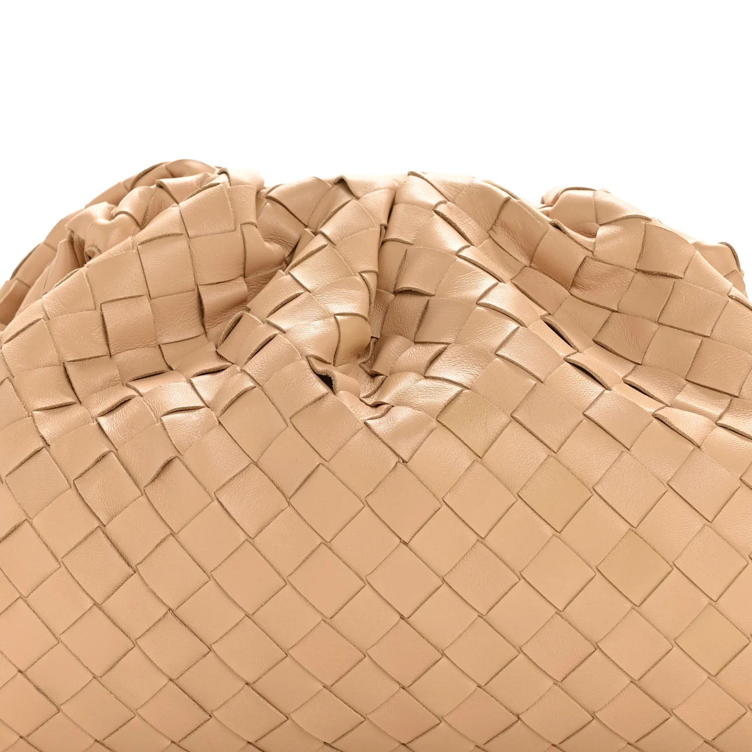 Nappa Maxi Intrecciato The Pouch Oversized Clutch Almond