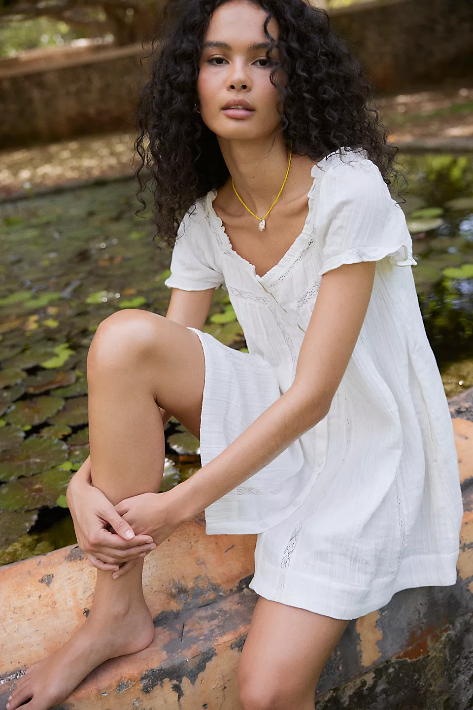 Tilly Mini Dress-Clean Ivory