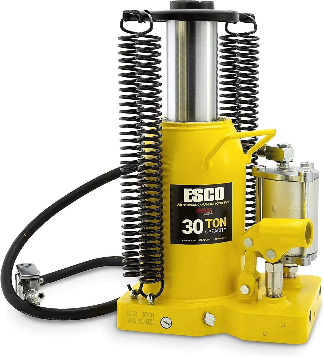 30 Ton Pro Series Air Hydraulic Bottle Jack - Heavy Duty Lifting for Automotive and Industrial Use